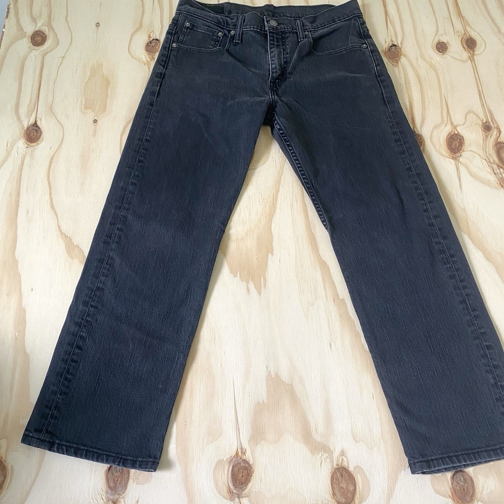 Levis 569 Jeans Mens 32x30 Black Denim Loose Straight Relaxed 5 Pocket